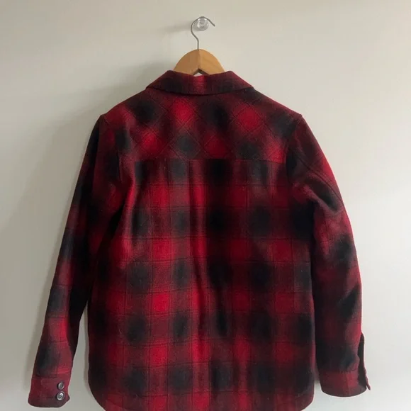 Pendleton red Shirt Jacket Quilted Lining Small - Picture 7 of 10